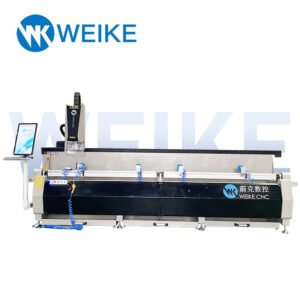 Double-head 3000mm aluminum profile cnc drilling milling machine